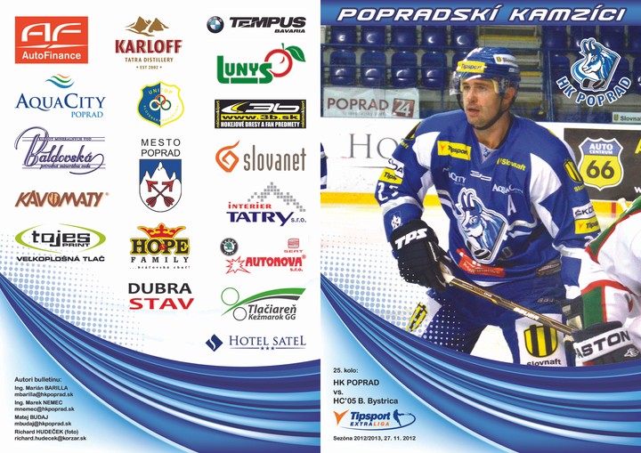 Bulletin Popradskí kamzíci - HC 05 Banská Bystrica